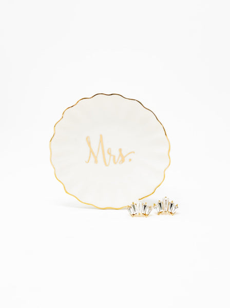 Mrs. Earring and Tray Set