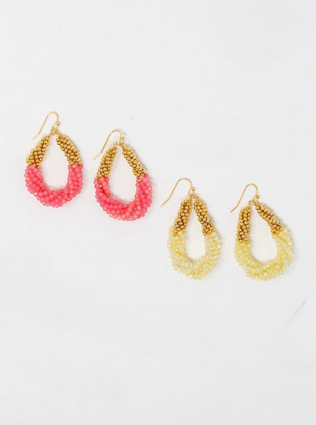 Twisted Crystal Earring