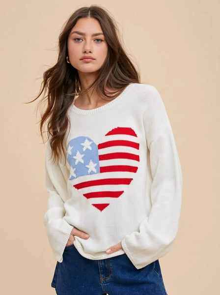 America Heart Sweater