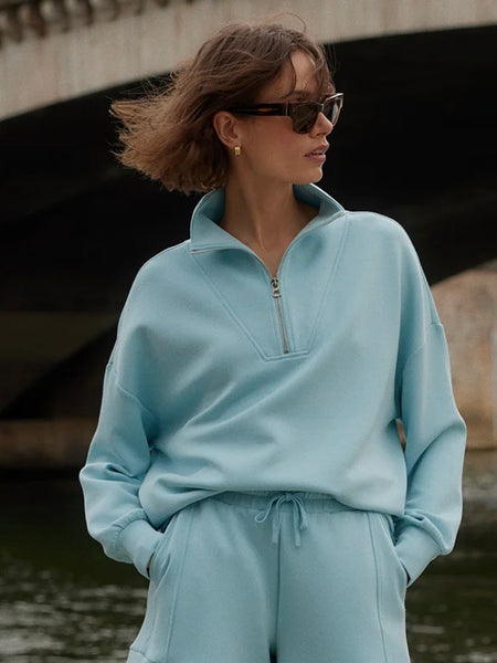 {Varley} Hawley Half Zip Sweat Top