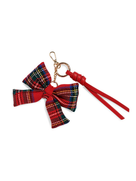 Plaid Bow Charm