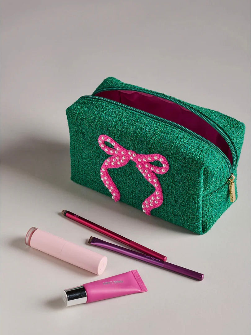 Small Mara Bow Zip Pouch