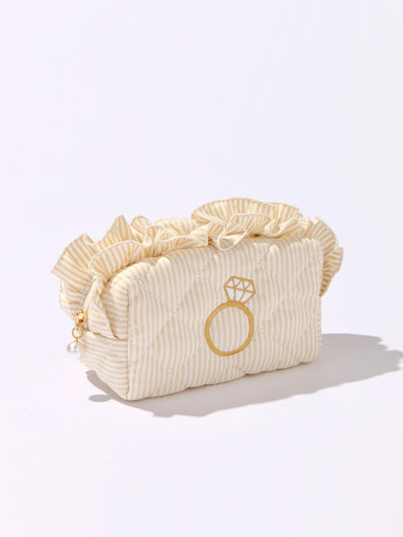 Ruffle Bling Pouch