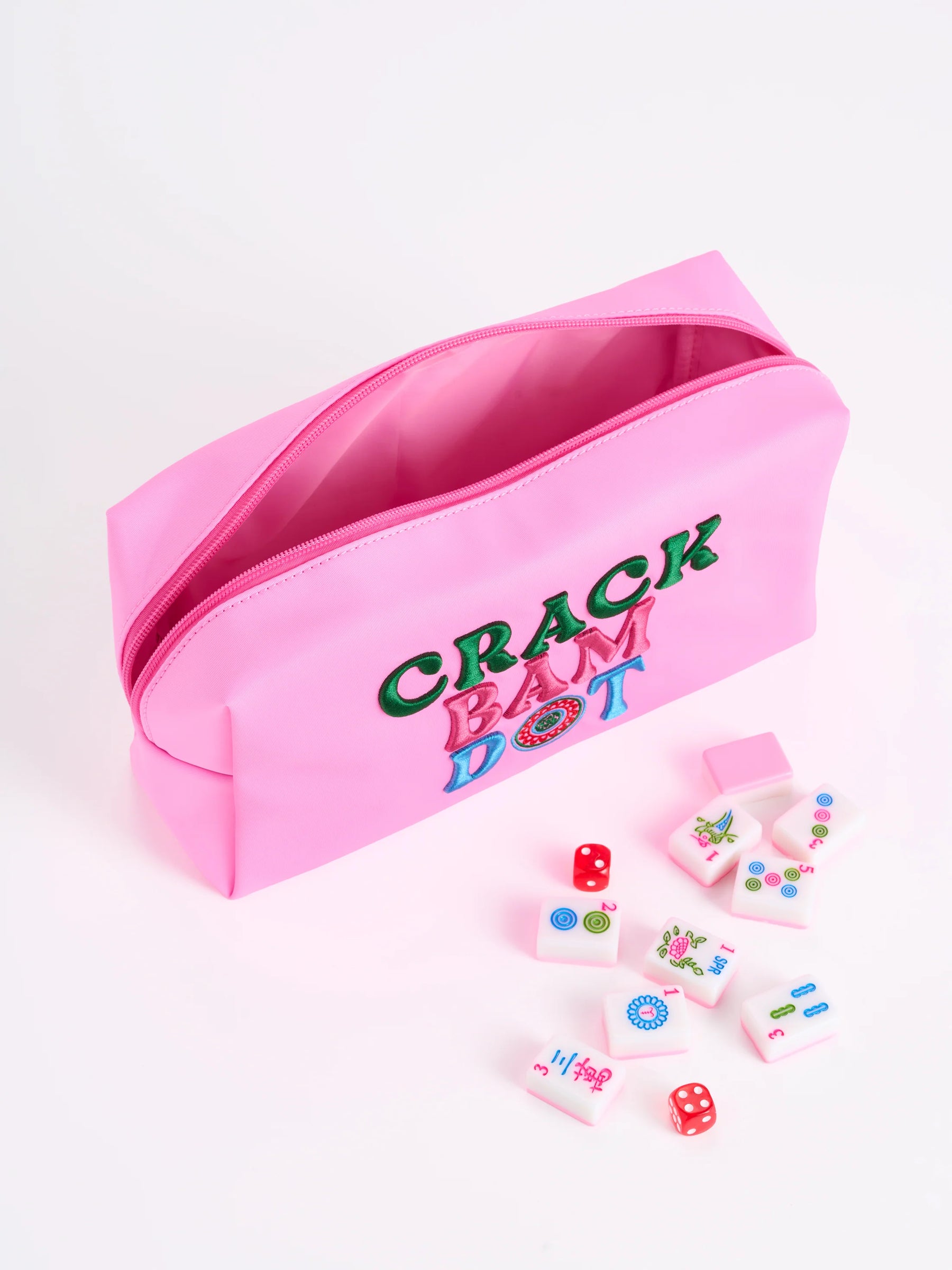 Crack, Bam, Dot Mahjong Tiles Zip Pouch