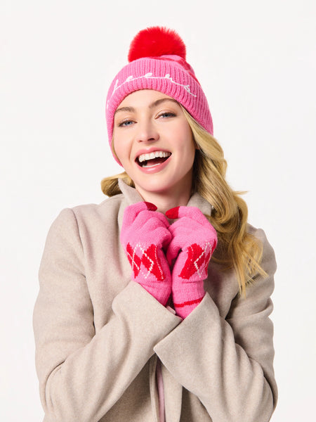 Argyle Touchscreen Gloves