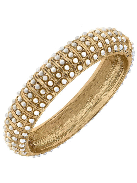 Jackie Pearl Stud Bangle