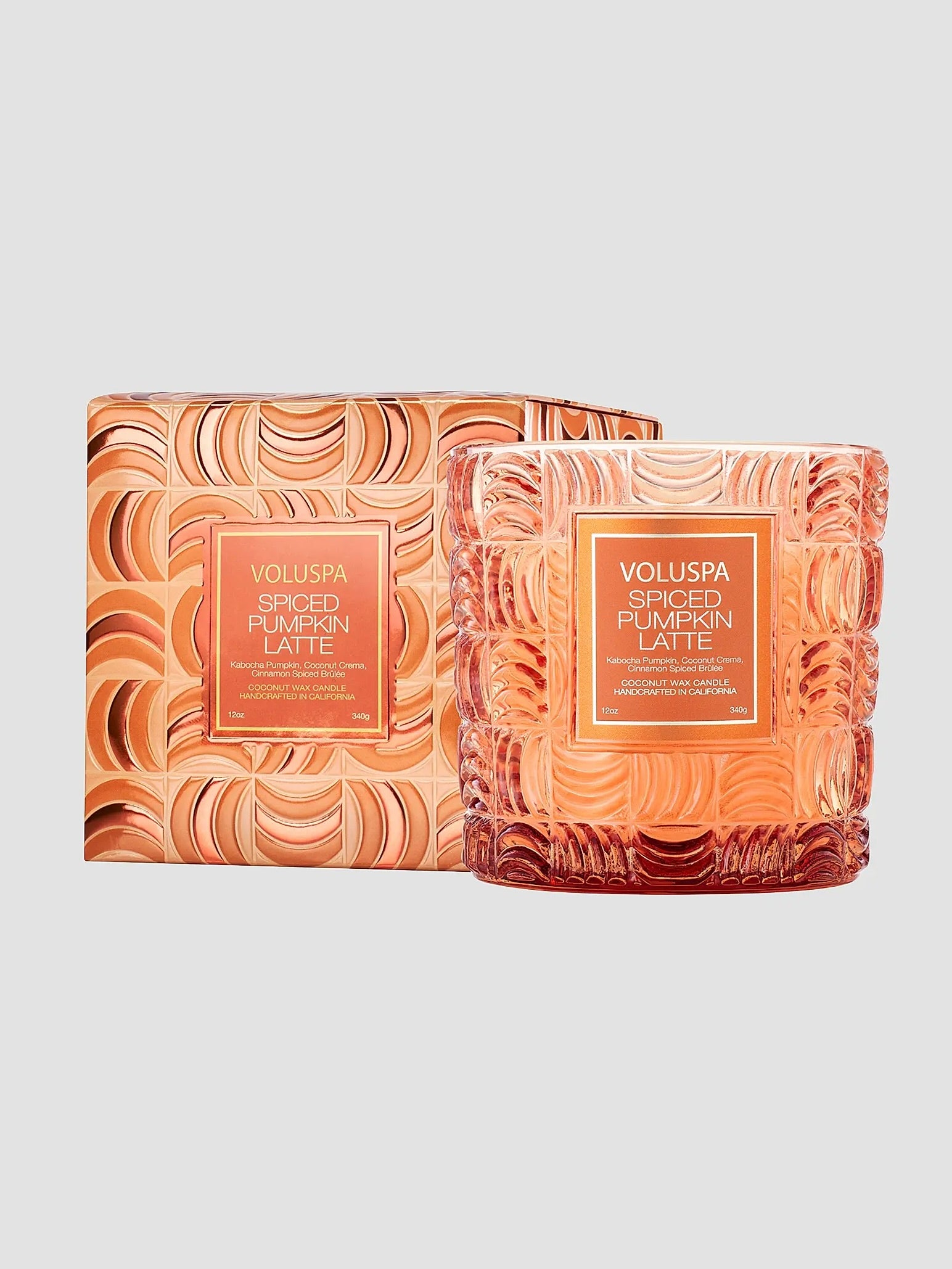 Spiced Pumpkin Latte Capsule 12oz. Luxe Classic Candle