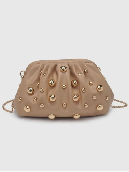 Carey Studded Clutch