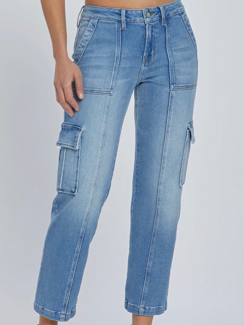 Hidden Jeans : Tracey Cropped Cargo