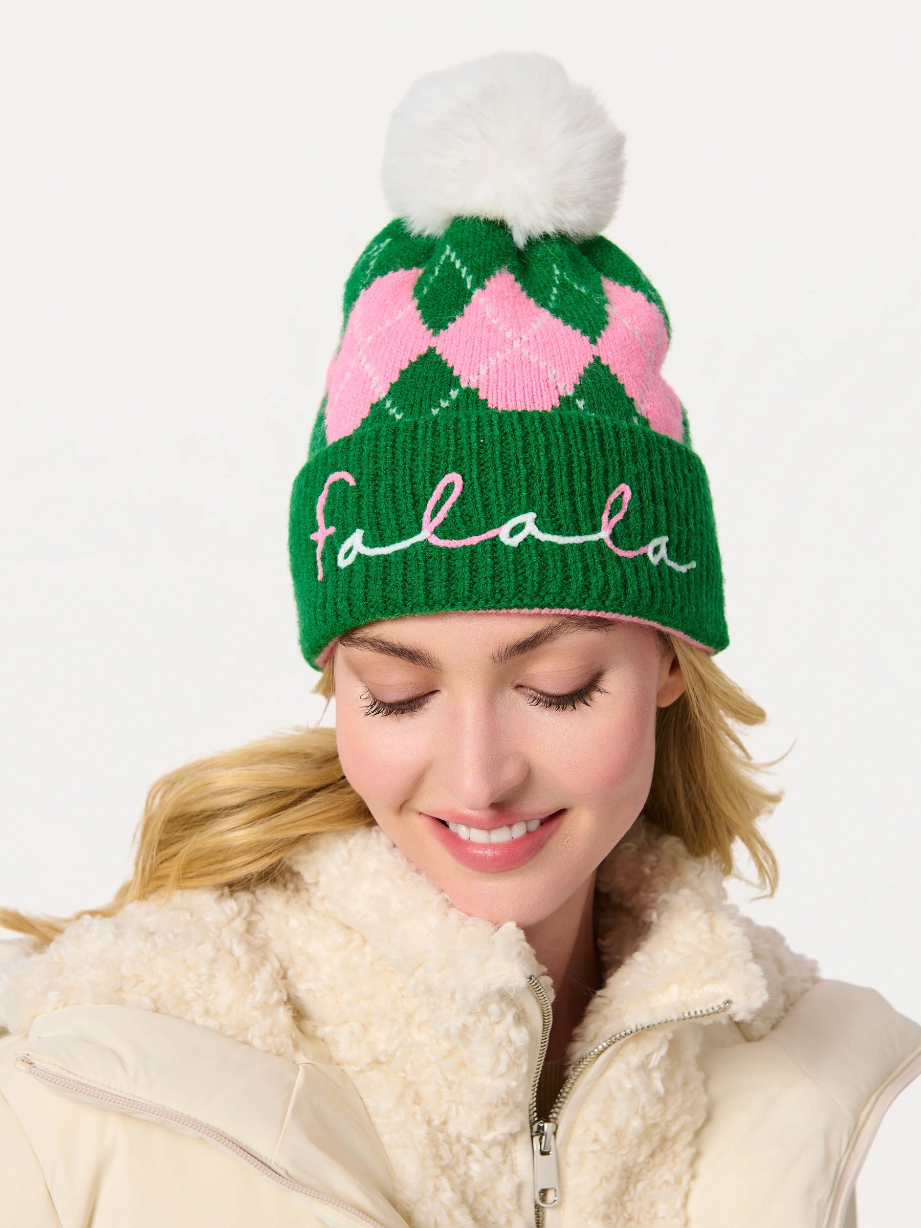 Fa La La Argyle Beanie