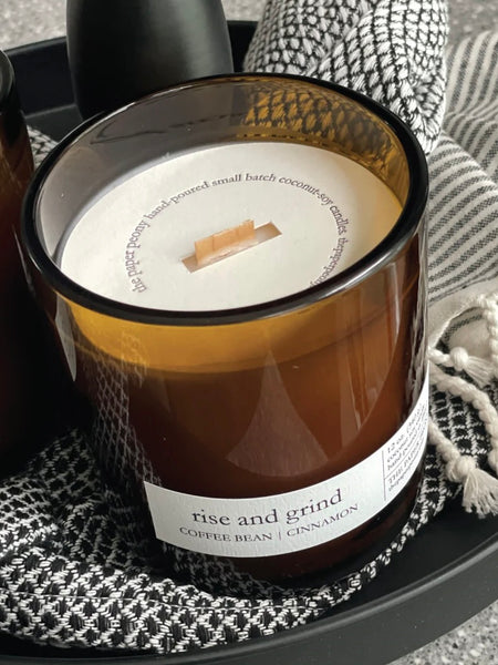 Clear 12oz Paper Peony Candle