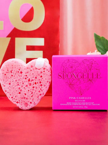 Pink Camellia Heart Buffer