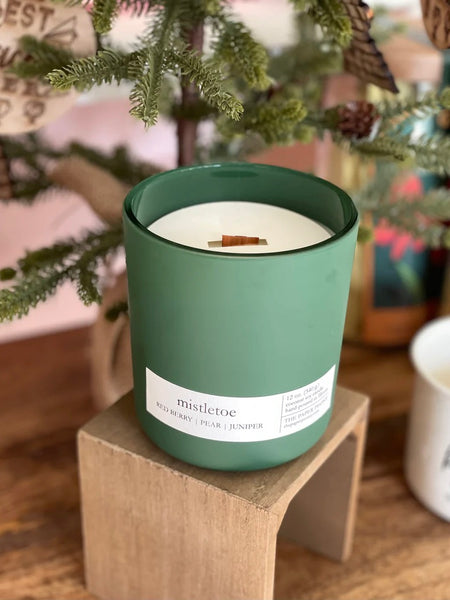 Holiday Matte 12oz Paper Peony Candle