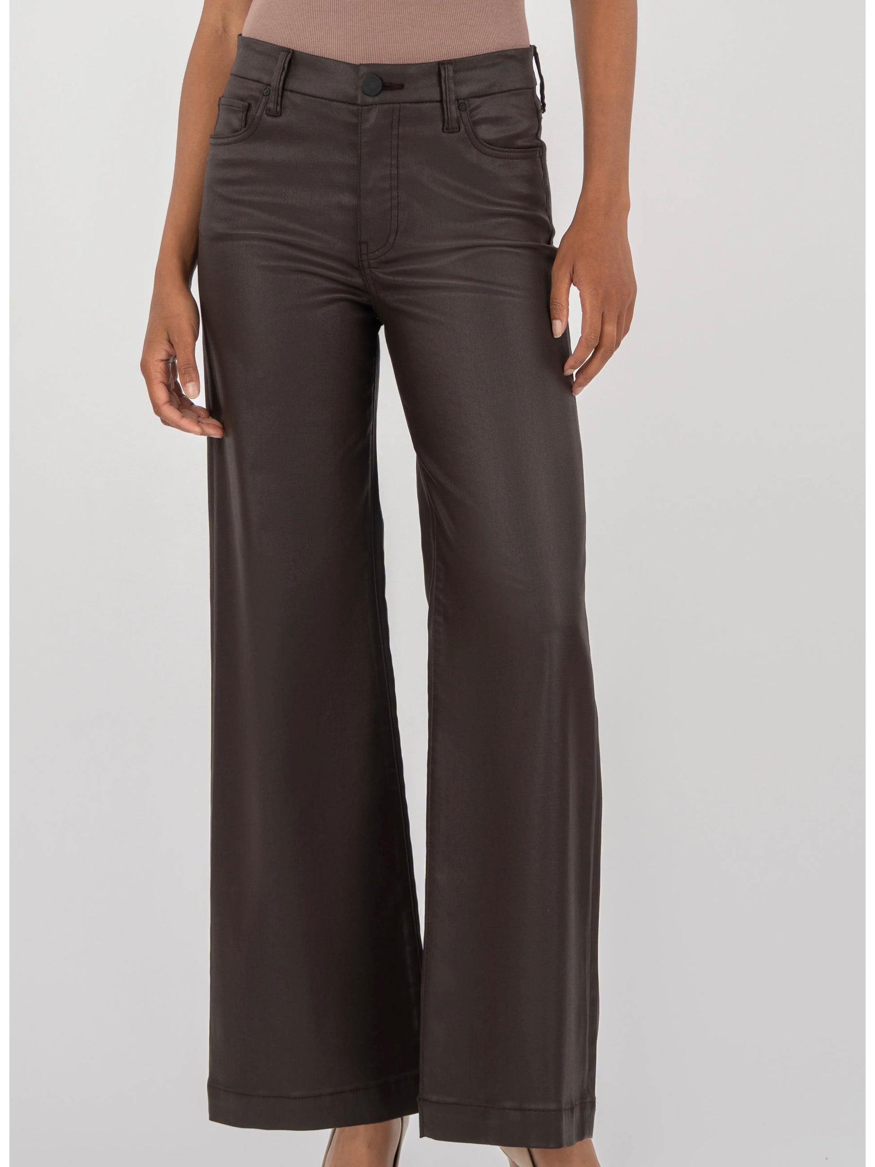 Kut Jeans Meg High Rise Fab Ab Wide Leg Wide Hem