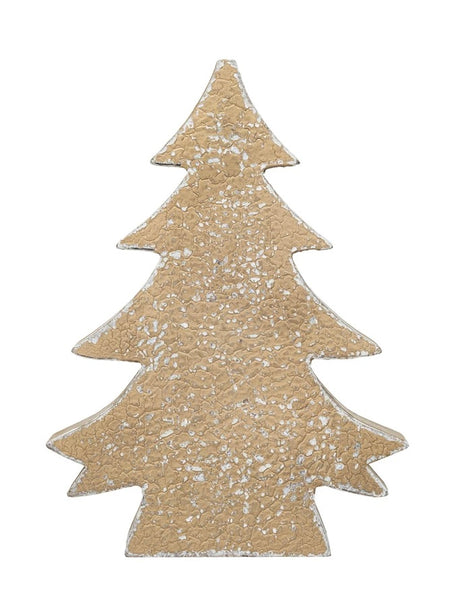 11.75" High Distressed Gold Tree