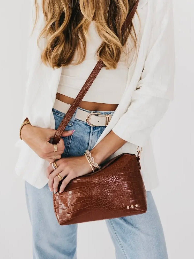 Moira Croc Embossed Crossbody