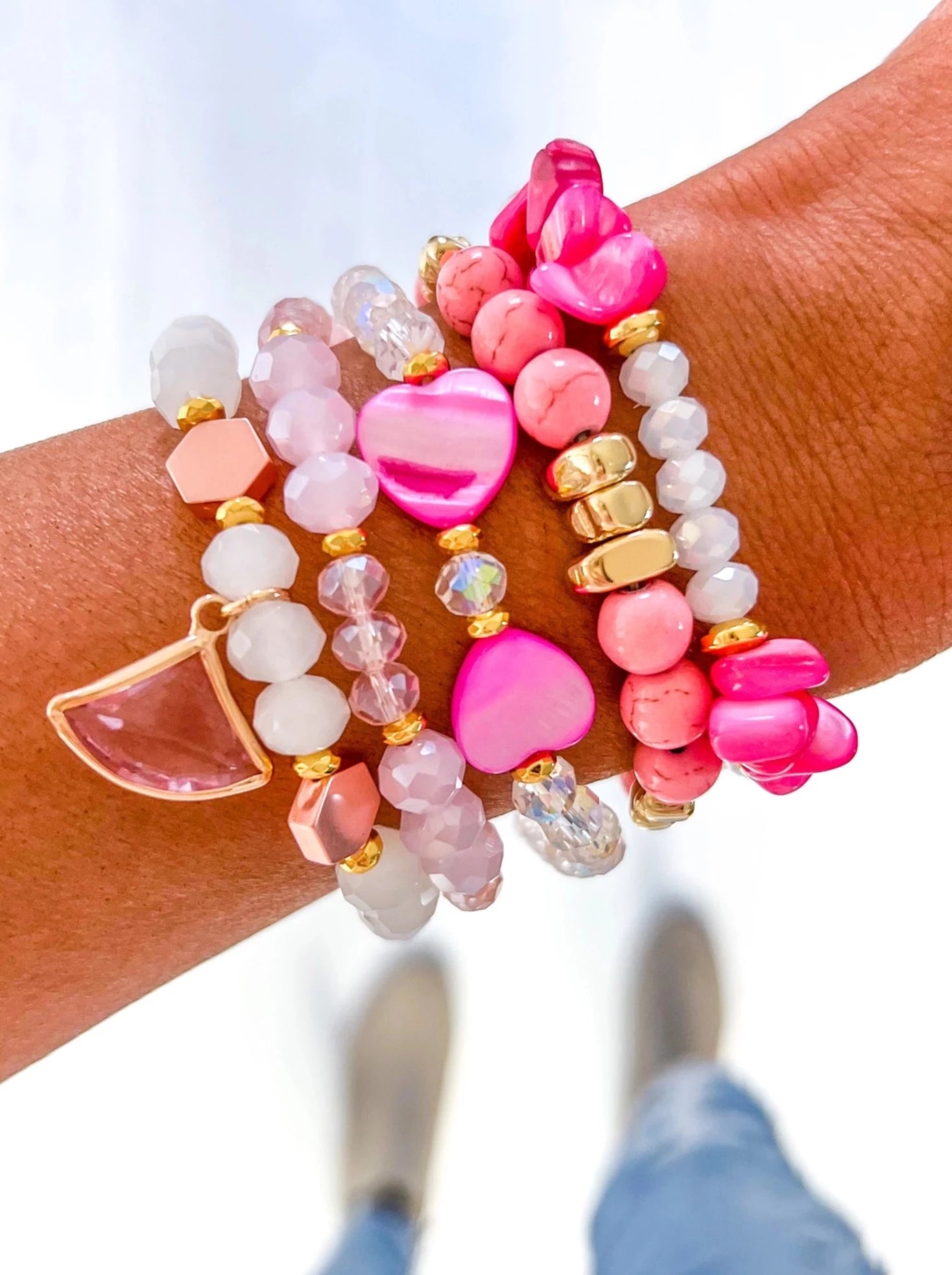 Hot Pink Heart Stack