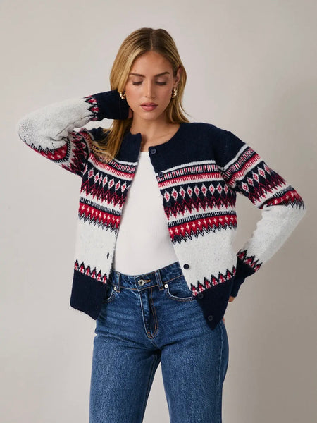 Nordic Pattern Cardigan
