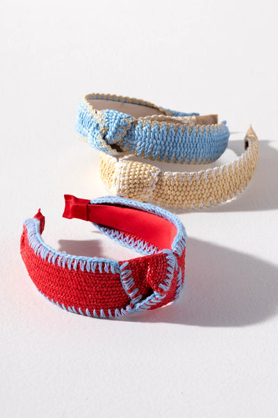 Knotted Straw Headband