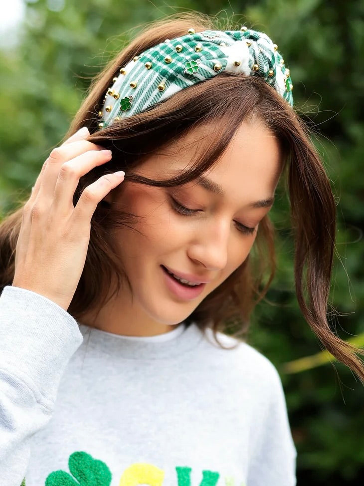 Lucky Charm Plaid Headband