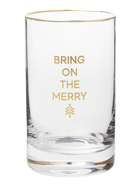 Holiday Rocks Glass