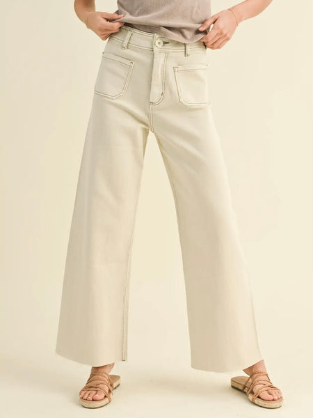 Straight Wide Leg Pants