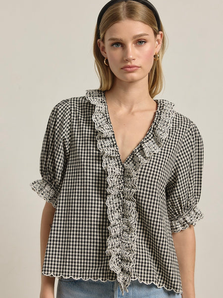 Greta Gingham Blouse
