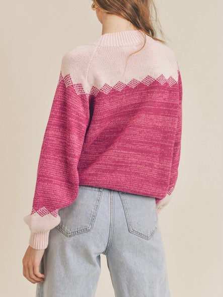 Tabitha Two Tone Knit Sweater