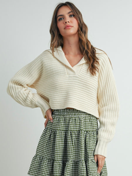 Jessica Johnny Collar Sweater