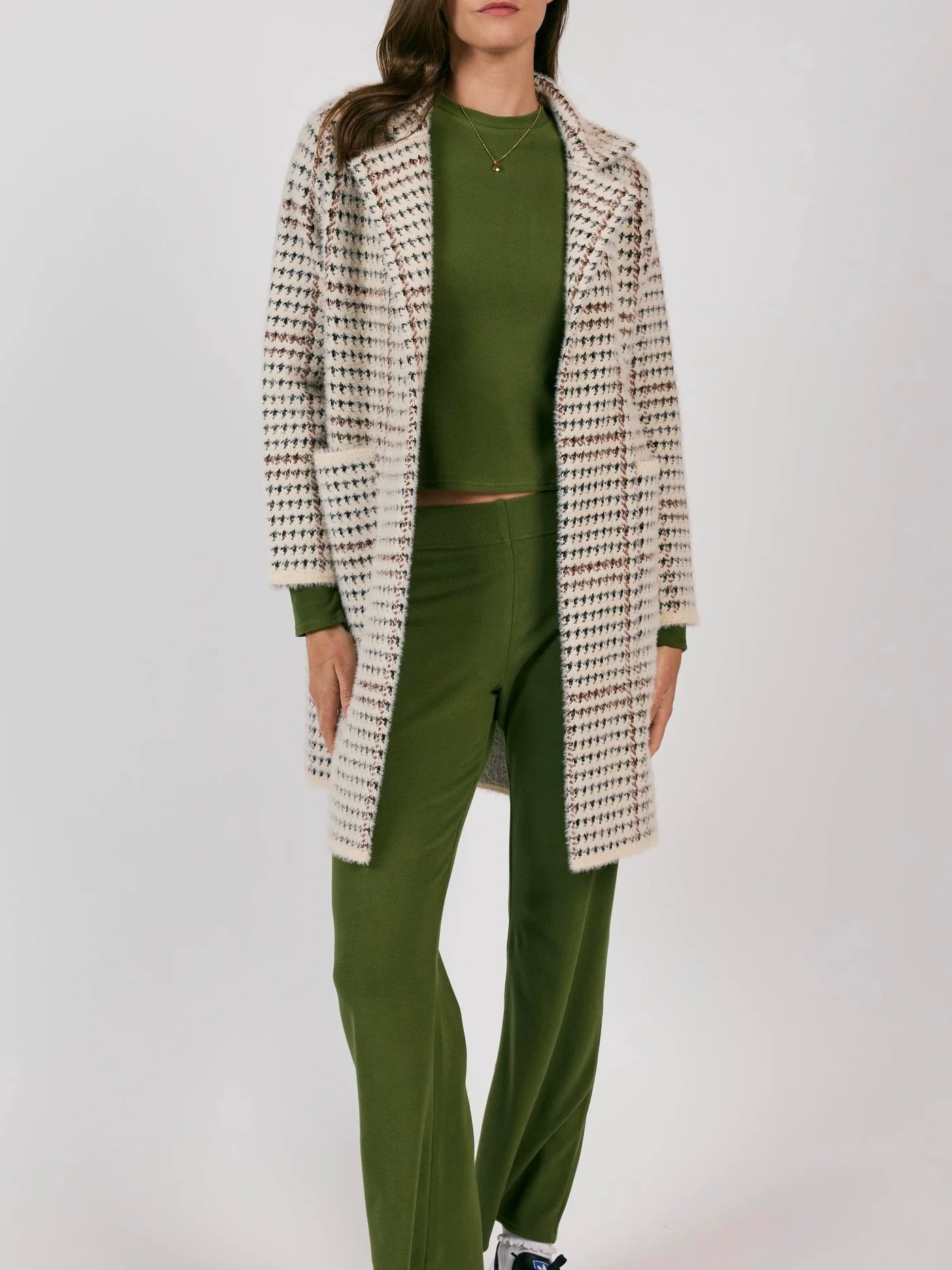 Marceau Houndstooth Coat