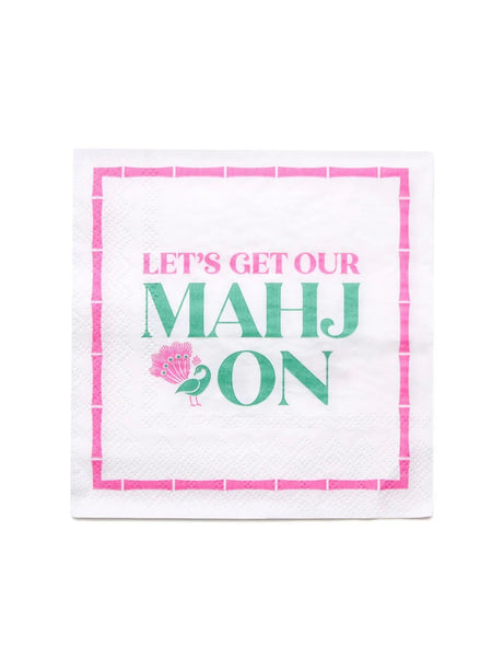 Let's Mahj Cocktail Napkin