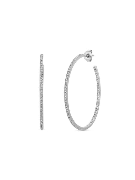 {Joy Dravecky} CZ Whisper Hoop Earrings