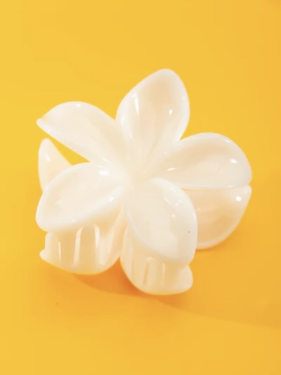 Glossy Flower Claw Clip