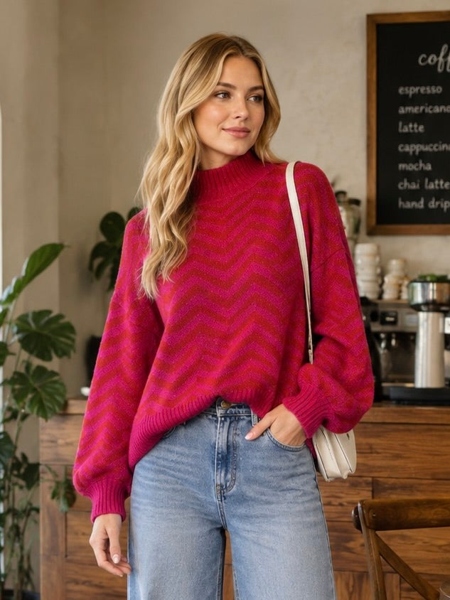 Chevron Pullover Sweater