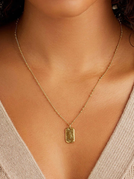 {Gorjana} Griffin Dog Tag Necklace