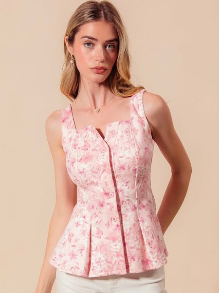 Petra Peplum Top