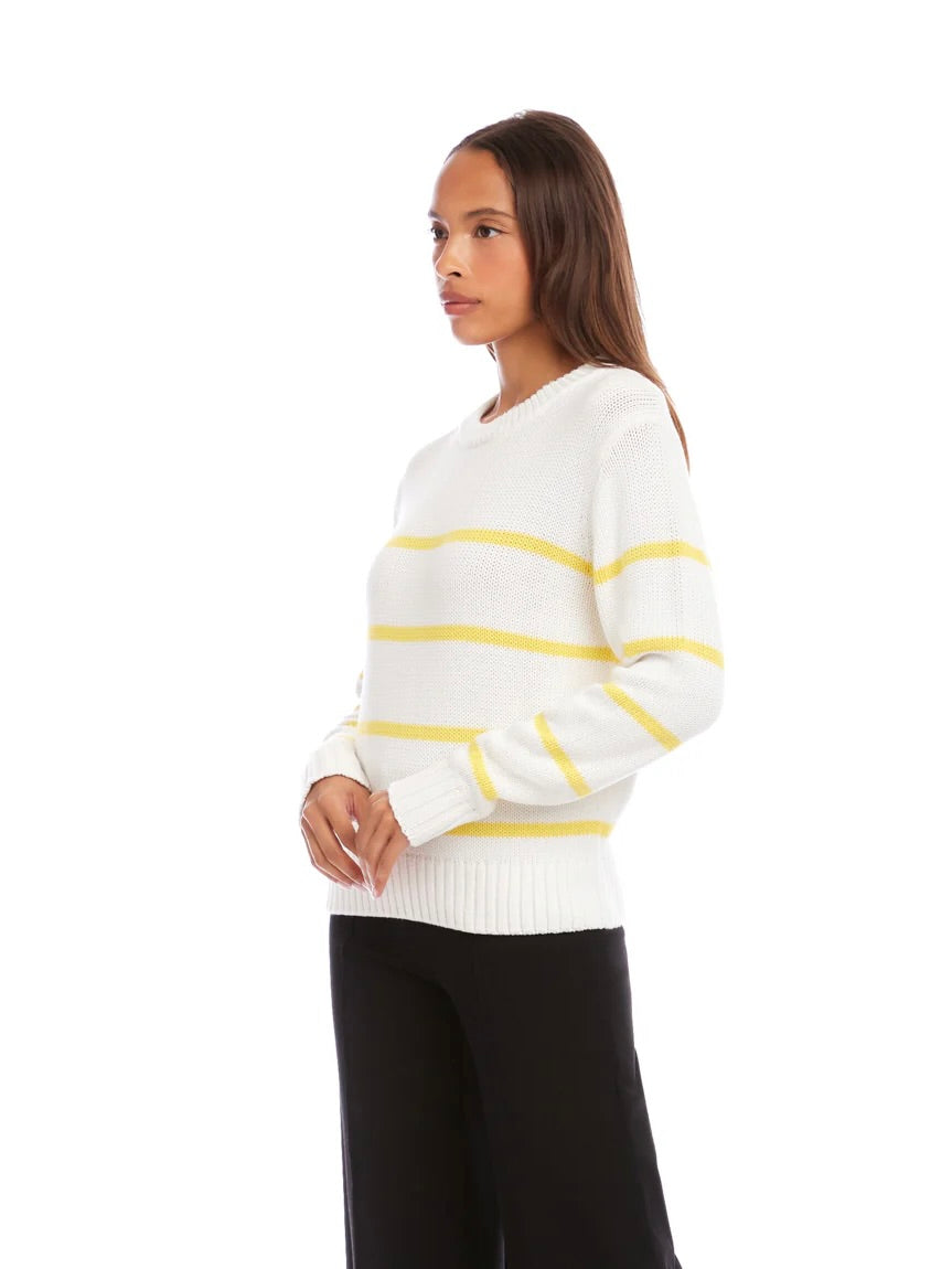 {Karen Kane} Stripe Crewneck Sweater