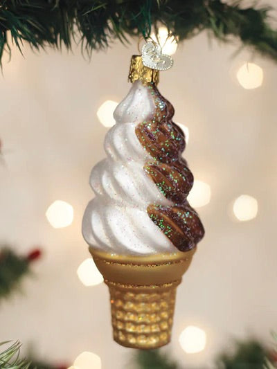 Chocolate Swirl Soft Serve Ornament