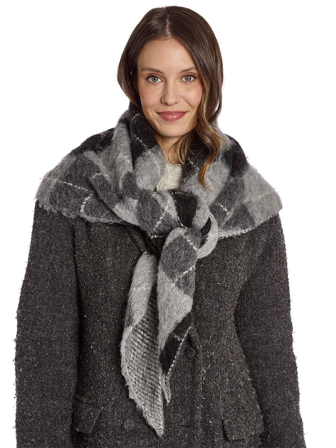 Triangle Argyle Scarf