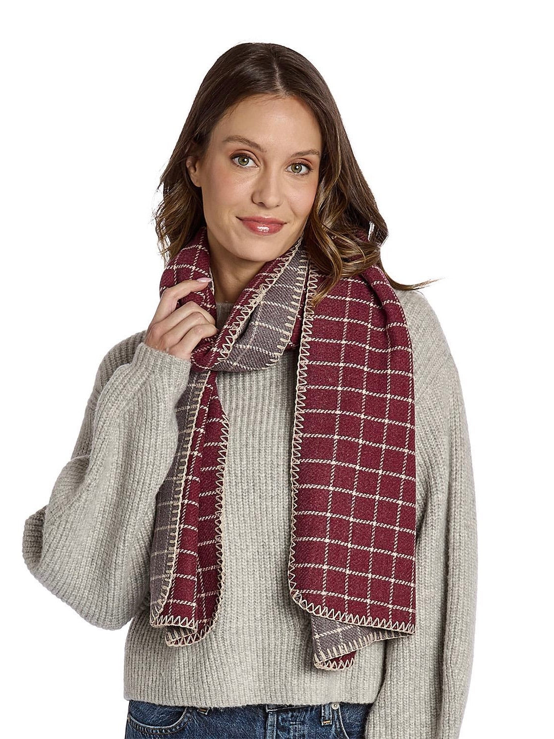 Small Check Scarf