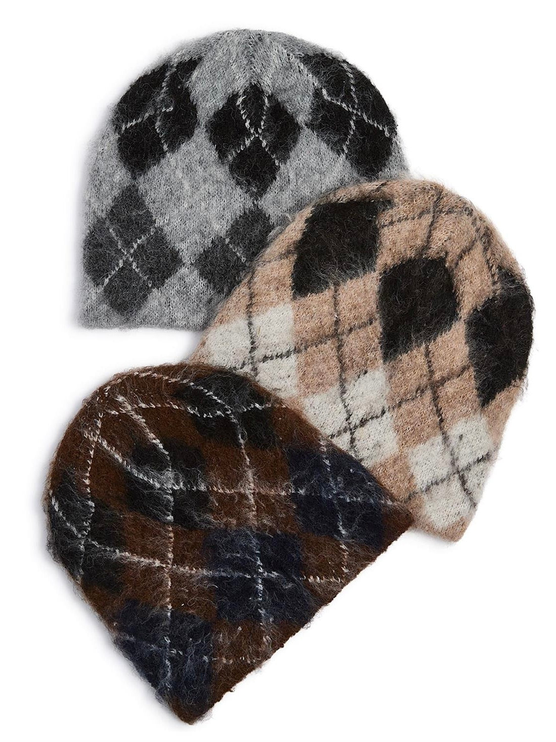 Soft Argyle Hat