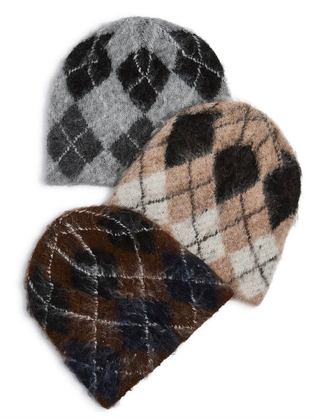 Soft Argyle Hat