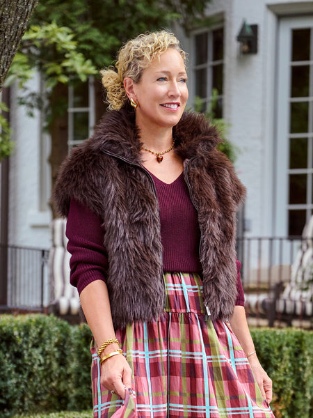 Sanctuary Silky Fur Vest