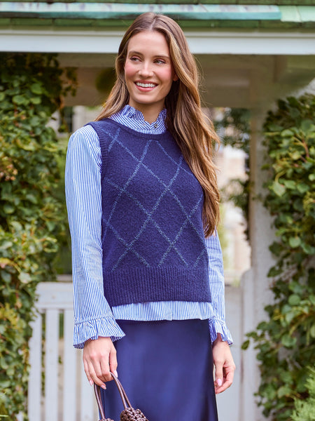 Sequin Sweater Vest