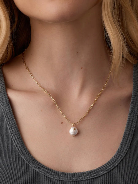 Gorjana Reese Pearl Necklace