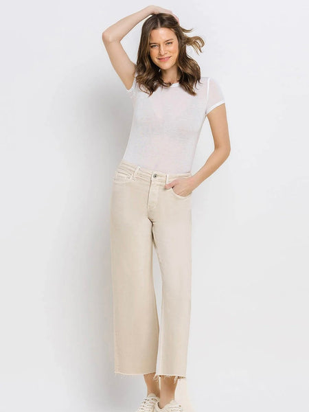 Vervet : Olivia High Rise Crop Wide leg