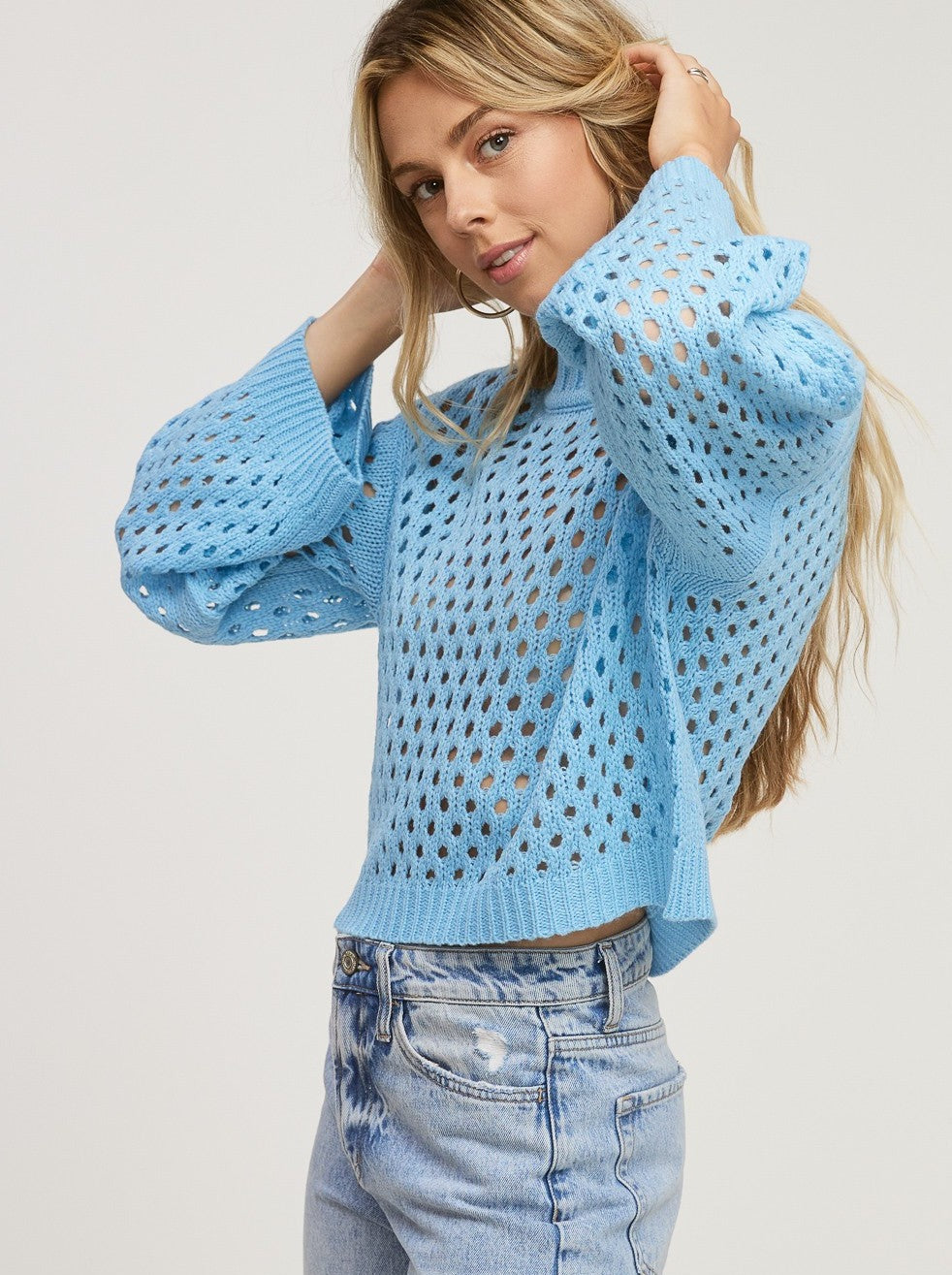 Hello Spring Open Knit Sweater