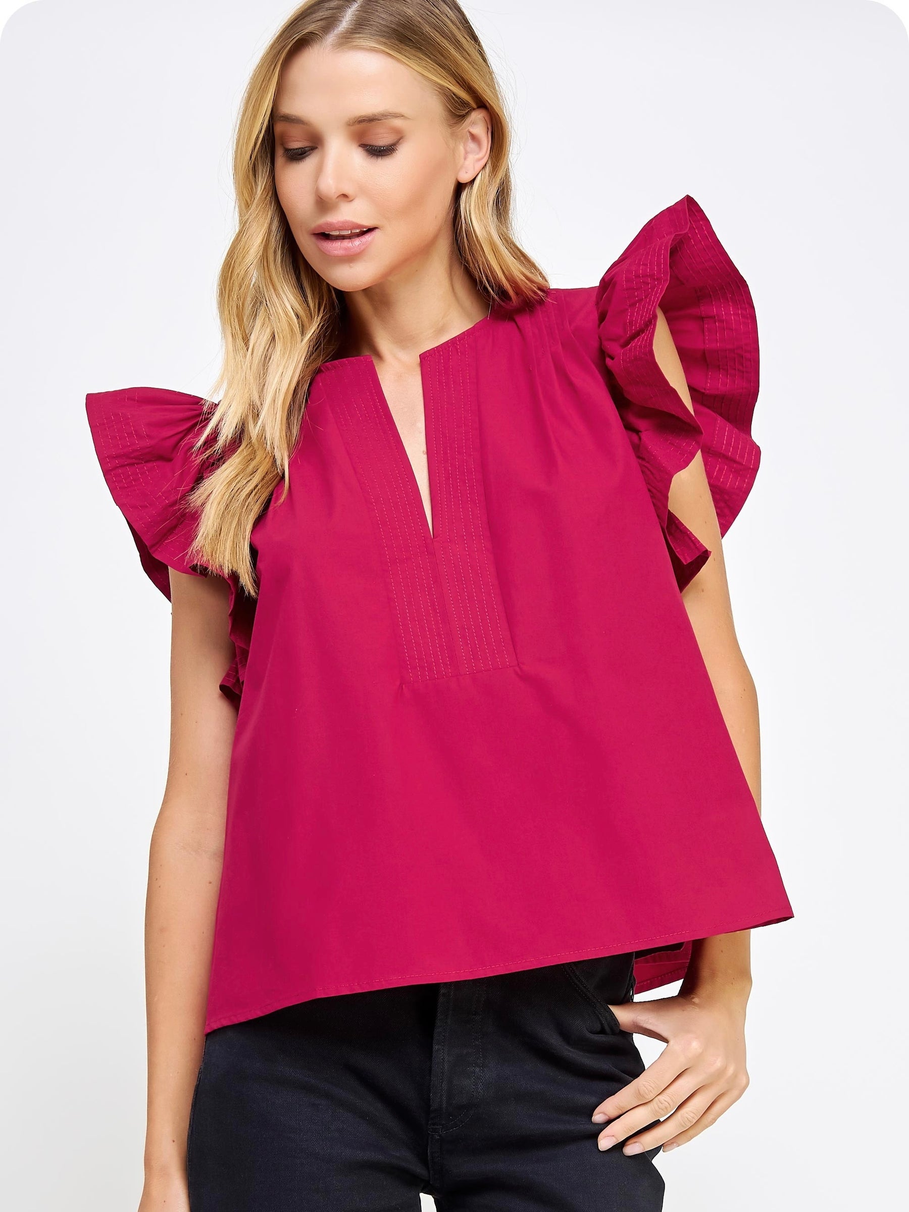 Frankie Poplin Top
