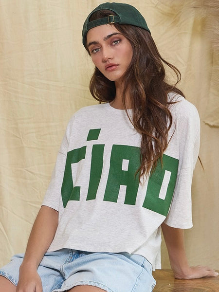 Ciao Graphic Crop Top