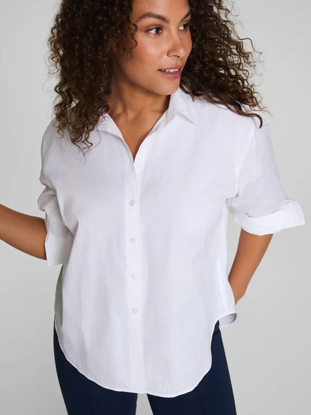 Spanx Poplin Oversized Button-Up